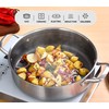 Inqibee 5 QT Hybrid Tri-Ply Stainless Steel Ceramic Coating Non