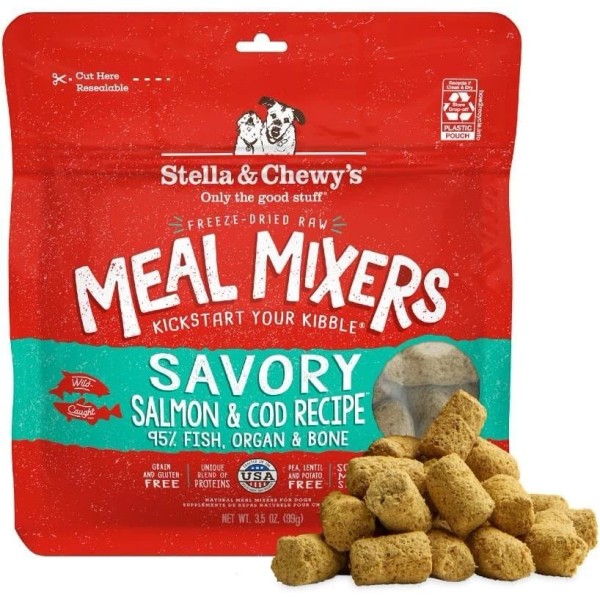 Stella & Chewy's Freeze-Dried Raw Salmon & Cod Meal Mixers-