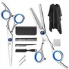 10pcs Hair Cutting Scissors Kit Combs Cape Stainless Steel Barber