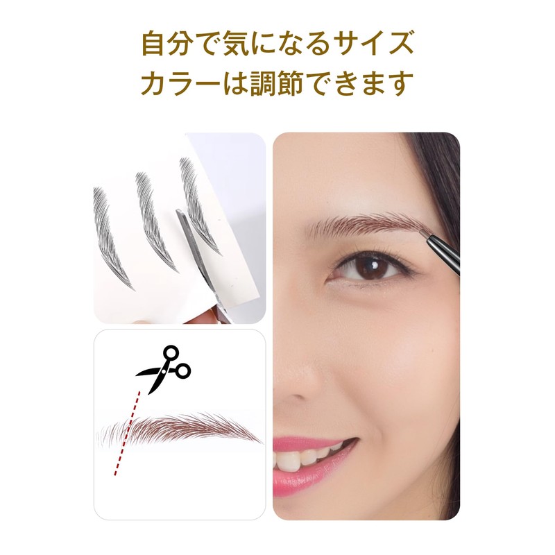 YOYO Eyebrow Seals Natural Waterproof Time-saving Long Lasting 120pcs Women