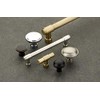 Emtek Jasper Finger Pull, 2" Overall, Polished Nickel
