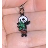 Small Black Jack Skellington Nightmare Charm Zipper Pull & Keychain