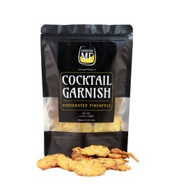 25+ Dried Pineapple slices | ME Garnish 3.5Oz Dried pineapple wheels | dehydrated pineapple garnish | dried fruit for cocktails | dehydrated fruit for cocktails | cocktail garnishes for drinks (3.5 Oz)