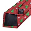DiBanGu Red Christmas Tree Necktie Christmas Neck Tie Holiday Festival