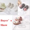 Ostlttyn 50Pcs Clear Plastic Baby Feet Display Inserts, Baby Booties