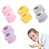 TOPINCN 4 Pares de Muñequeras Absorbentes Muñequera de Microfibra Muñequera