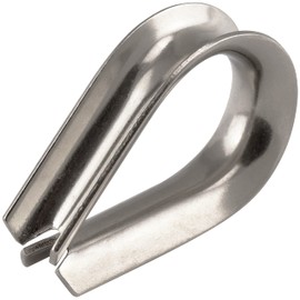 Wire Rope Thimble 20 mm Similar to DIN 6899 Made of Stainless Steel A4 V4A (1 Piece) Wire Rope Sleeves Thimbles Wire Rope Thimbles OPIOL QUALITY®