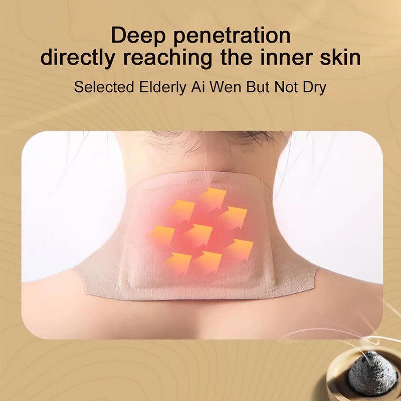 Mugwort hot moxibustion Patch, self-Heating Wormwood Patch, Natural Mugwort Extract