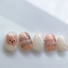 Autumn check bear - Oval / 가을체크곰돌이 - 오벌