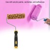Texture Pattern Paint Roller Brush Decorative with Handle Decorate Graining