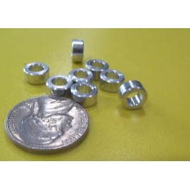 Basic Aluminum Metric Spacer, M4 Screw, 8mm OD x 4.2mm ID x 4 mm Length, 8 pcs