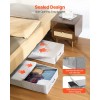 Large 48L Gray Bed Storage Lids 31.7 X 15.9 X