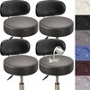 Stool Covers,4PCS Waterproof PU Round Bar Stool Covers Black