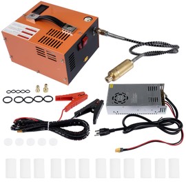 Air Compressor 4500Psi 30Mpa 12V DC or 110V/220V AC with Converter Replacement for Paintball Cans Mustrod