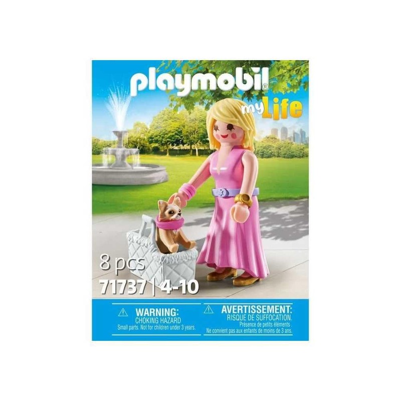 PLAYMOBIL 71737 Lady with Chihuahua and Transport Basket