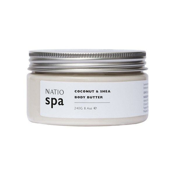 Beauty, Skin & Hair Care>Pharmacy Beauty & Skin Care>Beauty by Brand (Instore)>Natio Natio Spa Coconut and Shea Body Butter 240g