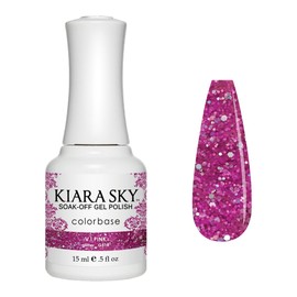 Kiara Sky Soak Off Gel Nail Polish 0.5 fl oz, V.I.PINK (G518)