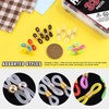 Hilitchi 330Pcs 9 Styles Adjustable Silicone Colorful Eyeglass Chain Ends