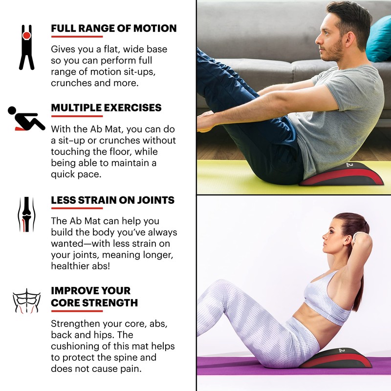 DMoose Ab Mat for Abdominal & Core Trainer Exerciser Mat