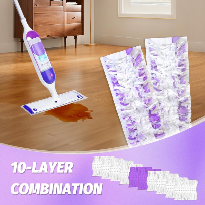 Disposable Power Mop Pads Refills for Swiffer PowerMop，Multi-Surface Mopping Pad