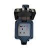 Securlec - Single Outdoor Weatherproof Switched 1 Gang Socket With