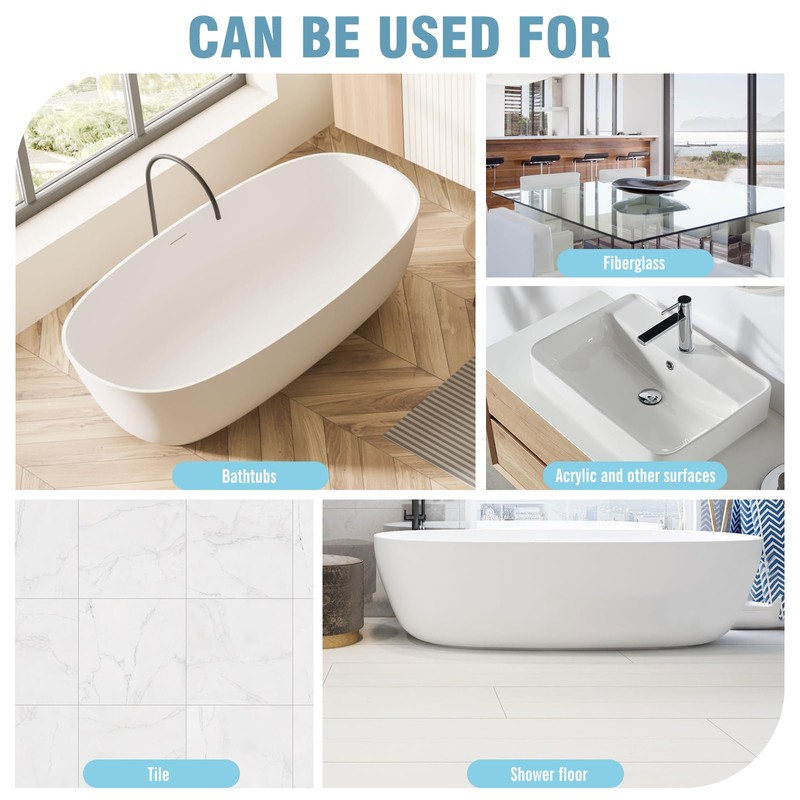 Anti-Slip Coating for Bathtubs & Shower Floors, 3 Oz Covers