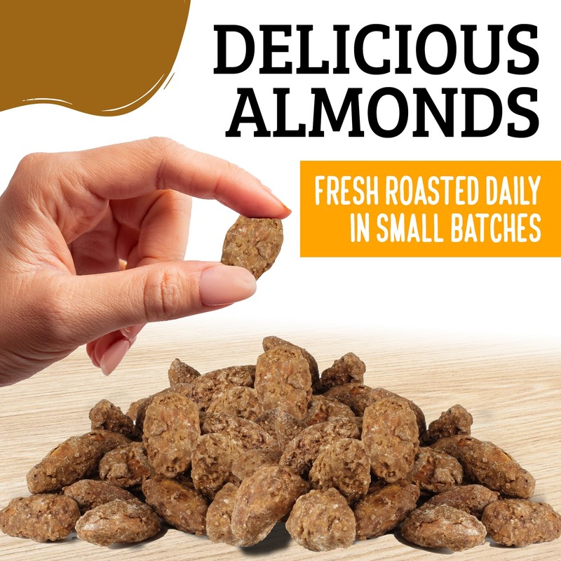 Almond Brothers Roasted Almonds - 2 lb bag - Hand