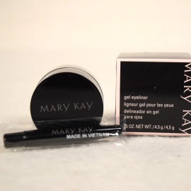 Mary Kay Jet Black #085705 Gel Eyeliner & Applicator .15 oz New in Box NIB
