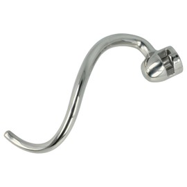 vhbw Dough Hook Replacement for KitchenAid 5K7SDH for Food Processor - Mixing Hook, 18 x 6 cm, Stainless Steel, Silver