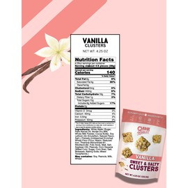Chunk Nibbles Snack Clusters | Vanilla (Original) Flavor Bite-Size Clusters | 4.25oz (Pack of 3)