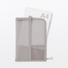 MUJI 23044721 Nylon Mesh Vertical Document Case with Dividers for