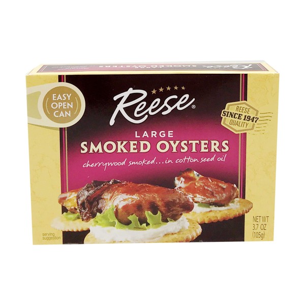 Reese Large Smoked Oysters - 3.7 oz