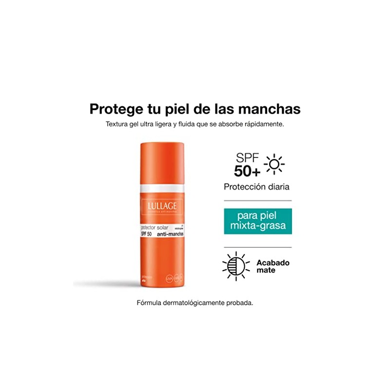 Lullage Bloqueador Solar Anti Manchas Protección Muy Alta Spf Textura