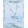PAHALA 925 Sterling Silver Starry Sky Planet Choker With Crystals
