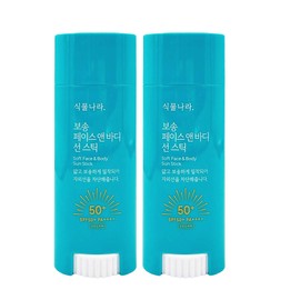 Plant Nation 식물나라 보송 페이스 앤 바디 선스틱30g+30g /백탁NO 끈적임NO Plant Kingdom Bosong Face and Body Sun Stick 30g+30g / No Whitening No Stickiness
