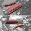 Leather Motorcycle Brake Clutch Covers, Handlebar Hand Grip Covers Throttle
