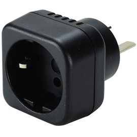 2 X Schuko EU to Australian European Grounded Adapter Plug 2 Pin to 3 AU Travel