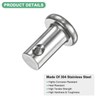 M METERXITY 20-Pack Single Hole Clevis Pins, M6 x 10mm