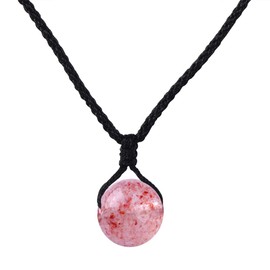 Yumilok Women Ladies Girls Necklace Black Cotton Cord Collar with Crystal Pendant Gift for Mother Girlfriend, Crystal Fabric Crystal, Crystal