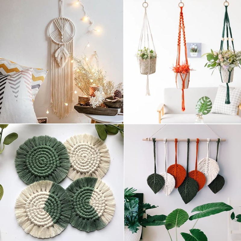 UHAPEER Macrame Kits for Adults Beginners with Instructions, DIY Macrame
