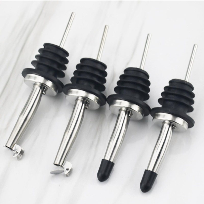QANYEGN Stainless Steel Pourers, Spout Cone Nozzle with Silicone Dust
