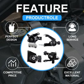 DOFOCH Engine Motor and Trans Mount Kits Compatible with 2009-2018 Toyota Corolla 1.8L, for 2009-2013 Toyota Matrix 1.8L, for 2009 2010 Pontiac Vibe 1.8L FWD Replace# A62015 A62023 A62027 A62022