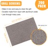 Reallnaive 400 Pack Griddle 4x5.5'' Screen Grill Cleaning Screens Pre-treated