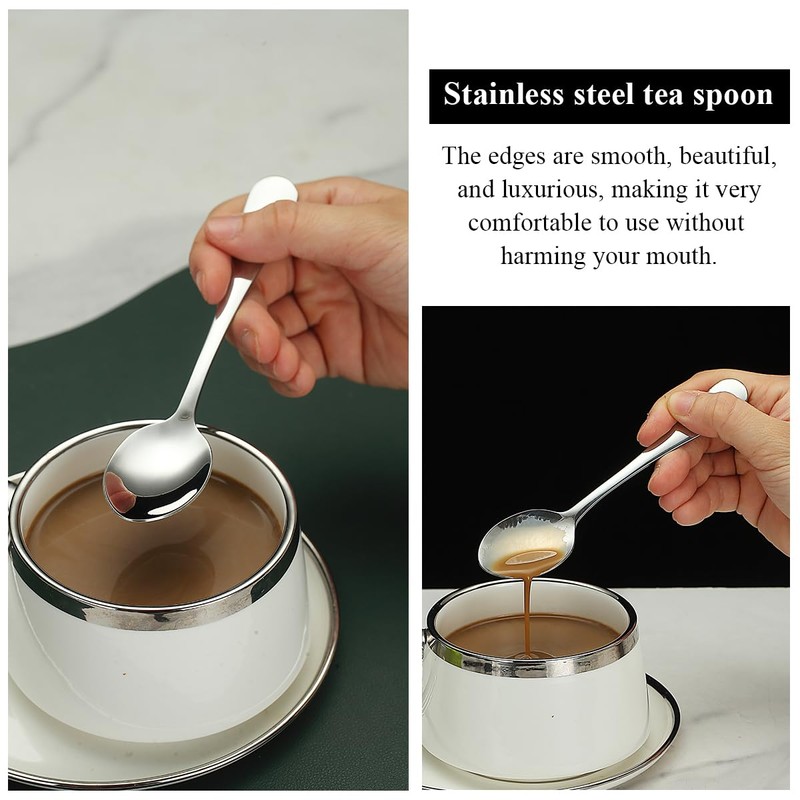 Evanda Tea Spoon, 12 x 14 cm, Stainless Steel Coffee