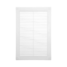 Vent Systems 6" x 10" Inch (Opening Dimensions) Plastic White Soffit Vent Cover - Flat Rectangular Air Vent Grille - Air Vent Deflector - HVAC 8" x 12" Inch (Overall Dimensions)