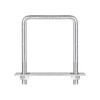 sourcing map Square U-Bolts, 2 Sets 102mm(4.02") Inner Width 140mm