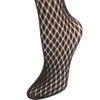 kilofly 5 Pairs Women Black Ultra Thin Stay Up Knee