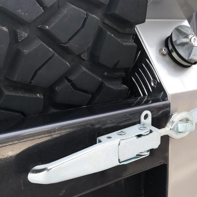 Metal Lockable Hasp with Spring-Loaded Latch, Metal Buckle Lock Fastener