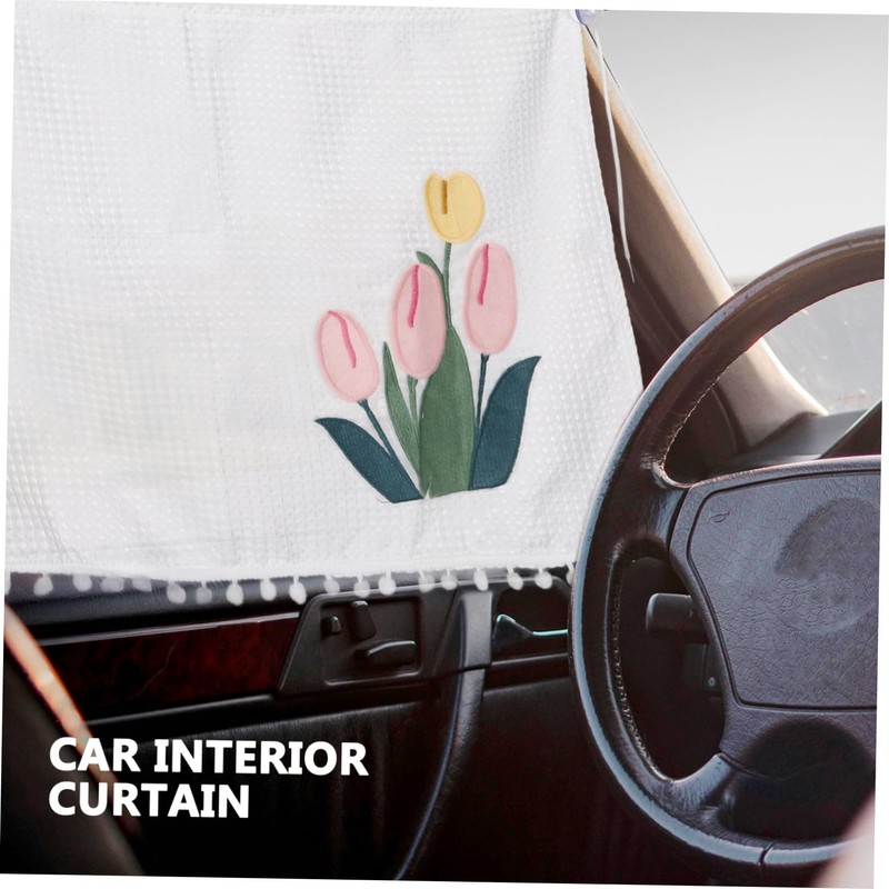 Mobestech 2pcs Car Side Window Curtain Cartoon Auto Shade for