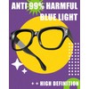 VISOONE Light Weight Square Blue Light Blocking Glasses with Anti